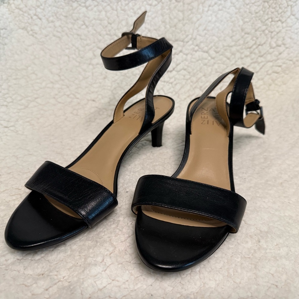Naturalizer Black Ankle Strap Heels Tinda